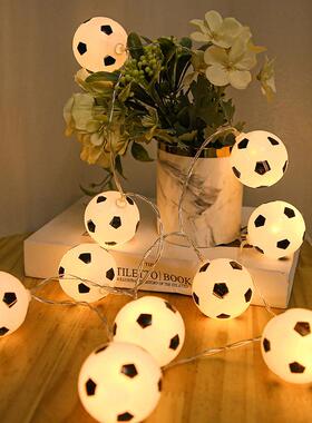 022世界杯足球灯串主题酒吧ktv饰灯串餐厅创足球造型le意JOP2d装