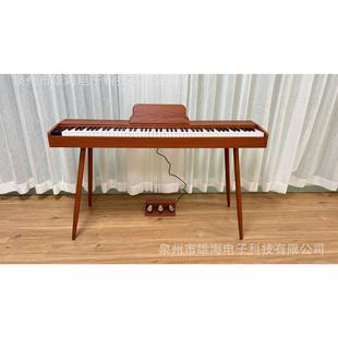 便携电钢琴多功能木质88键重锤成人跨境智能移调教学家用户外