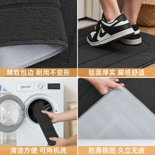 直供家用半圆形入户门丙纶纯色地垫厨房防污吸油吸水地垫客厅门垫