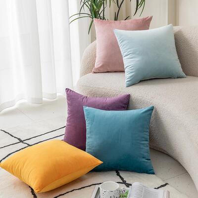 Throw pillow sofa back cushion cover velvet Pillow case新款