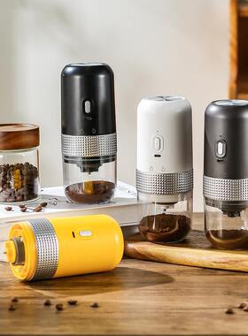 electric coffee grinder 电动咖啡磨豆机手磨充电便携意式研磨机