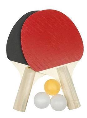 2 pcs Table Tennis Racket Set with 3 ball Play Ping Pong Pad