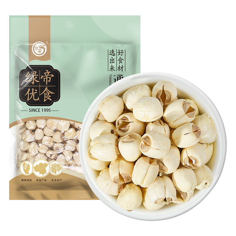 绿帝 白莲子 通心莲子250g,粮油调味/速食/干货/烘焙,莲子,淘宝优惠券,粉丝福利购,淘宝优惠卷