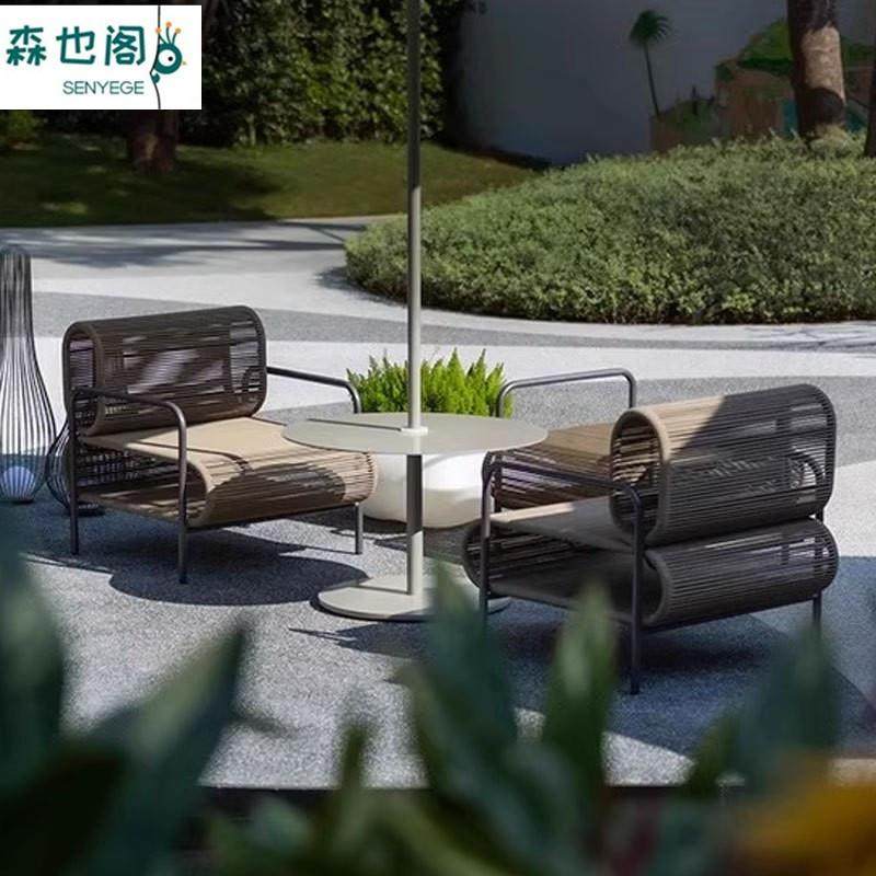 户外藤编沙发庭院阳台休闲露台别墅售楼部设计师花园防晒懒人家具,住宅家具,户外沙发,淘宝优惠券,粉丝福利购,淘宝优惠卷