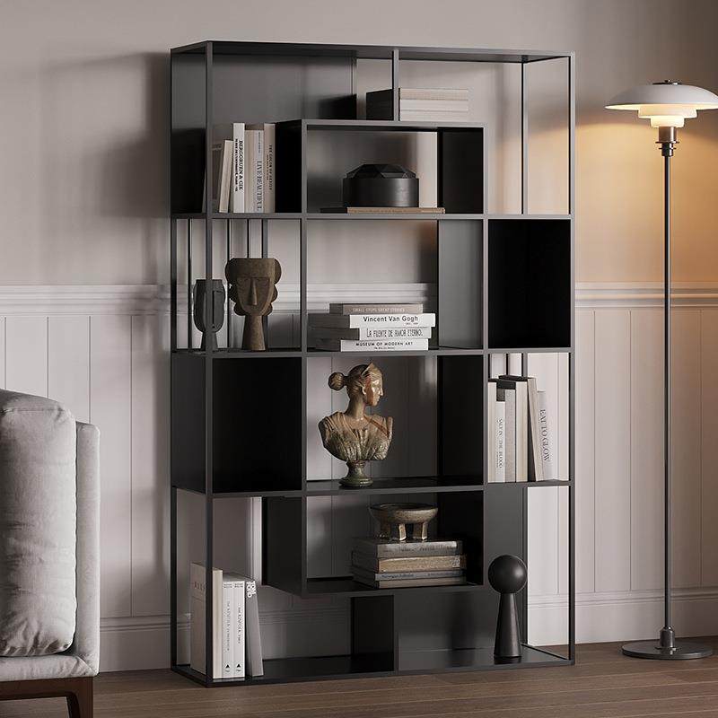 北欧现代客厅书柜书架摆件办公室展示架铁艺收纳架屏风隔断置物架,收纳整理,书桌收纳置物架,淘宝优惠券,粉丝福利购,淘宝优惠卷