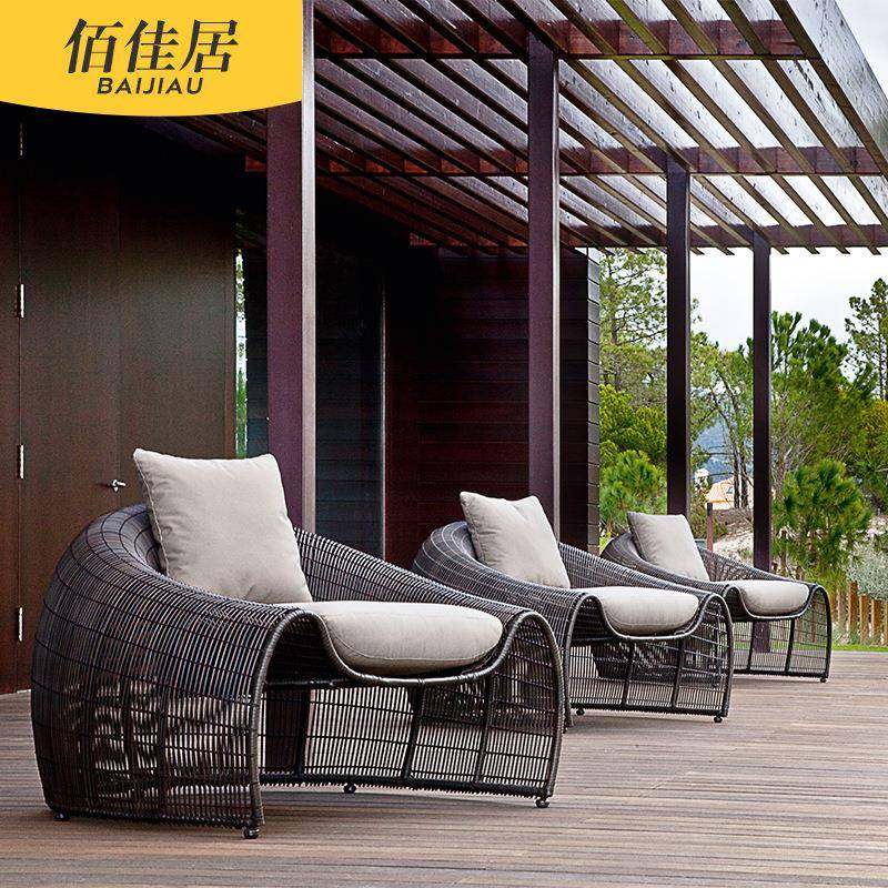北欧户外编藤沙发组合别墅民宿茶几双人现代藤条竹藤沙发椅单人,商业/办公家具,商用藤编家具,淘宝优惠券,粉丝福利购,淘宝优惠卷