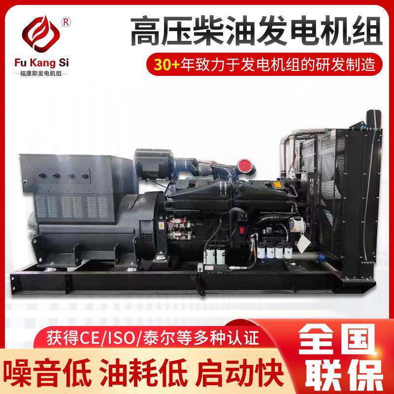 大型柴油发电机组足功率稳定输出限电地区常用高压柴油发电机组
