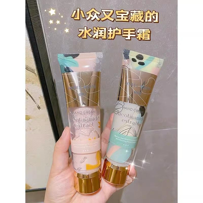 赫瑞丝园艺大师香水护手霜双管小花瓣秋冬滋润保湿补水防干裂便携