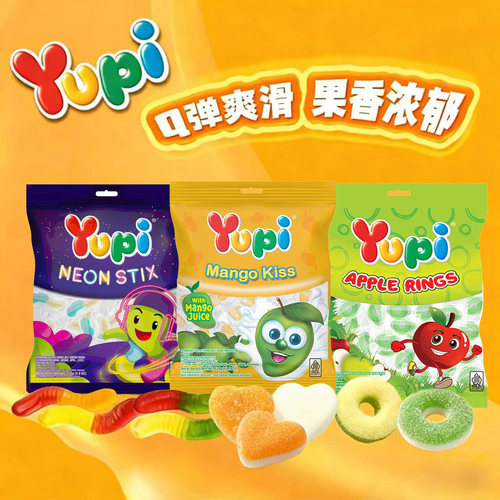 YUPI优皮什锦水果造型软糖印尼