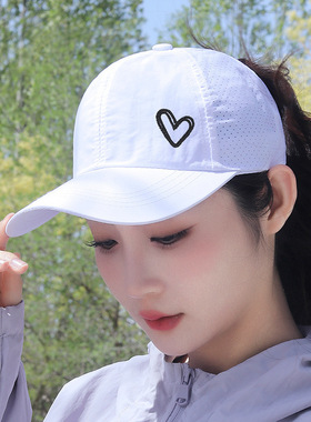帽子女可扎高马尾半空顶棒球帽