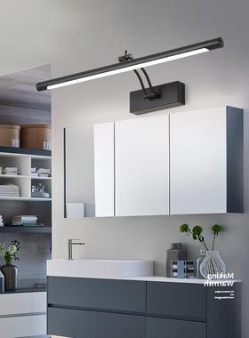 黑色led镜前灯镜柜灯浴室卫生间防潮防雾壁画灯北欧灯化妆镜灯具