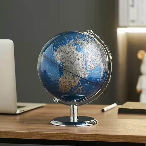 工厂金属世界地球仪中号用25cm高清2017办公室书房装饰摆件