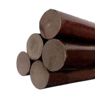 英耐特8-200MM胶木棒布棒咖啡色绝缘棒电木布棒酚醛层压布棒80m