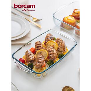 烤盘土耳其进口家用微波炉烤箱专用高硼硅玻璃芝士焗饭耐高温盘子