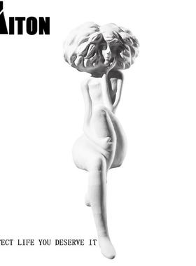 雕塑人物美女摆件新中式家居书房样板间售楼处陈设艺术装饰品软装