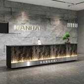 工业风饭店收银台柜台台球厅吧台桌民宿酒店养生馆茶楼前台接待台