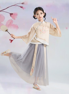 新中式汉服两件套裙子