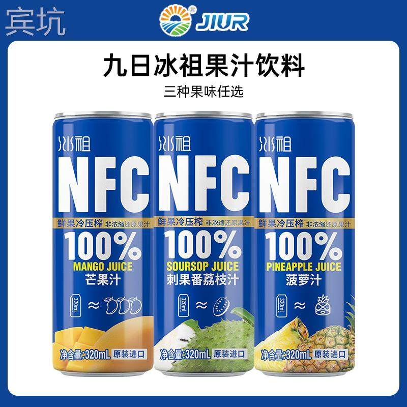 越南进口九日冰祖芒果刺果番荔枝菠萝汁NFC含果肉饮品聚会饮料图片