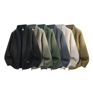 冬新款 摇粒绒糯米绒外套2502 立领运动外套户外休闲宽松加厚男士