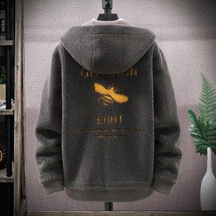 潮流ins风百搭情侣颗粒绒外套 男生韩版 2052 美立森冬季 MEILISEN