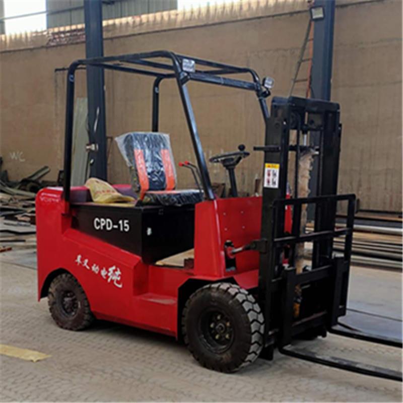 座驾式四轮电动叉车2吨1小型新能源液压升降3吨仓库推高车搬运车