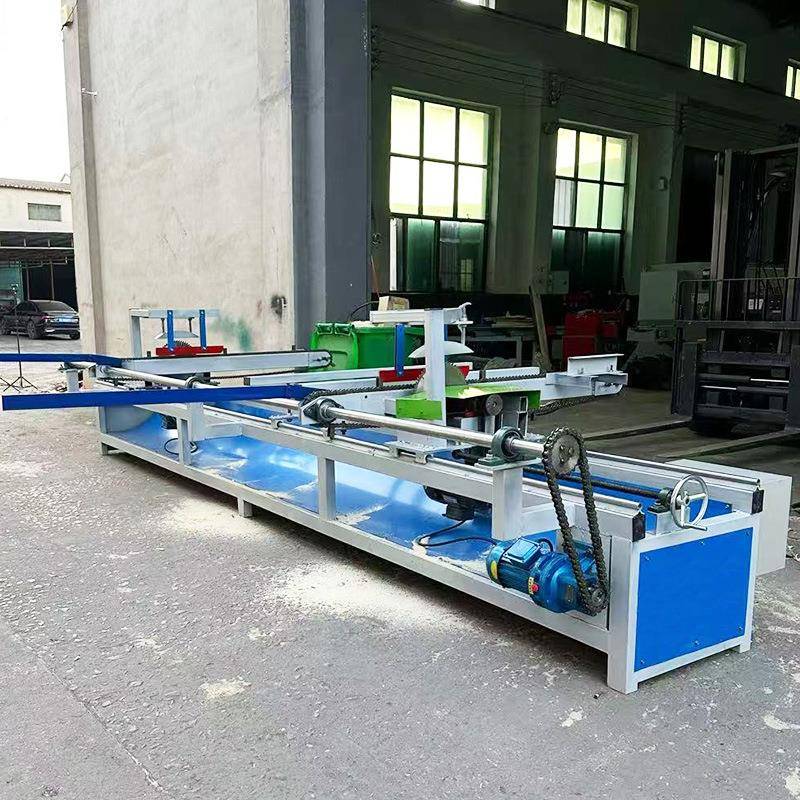 双端齐头锯木工多段断料锯自动截料裁板清边机方木托盘修边双头锯