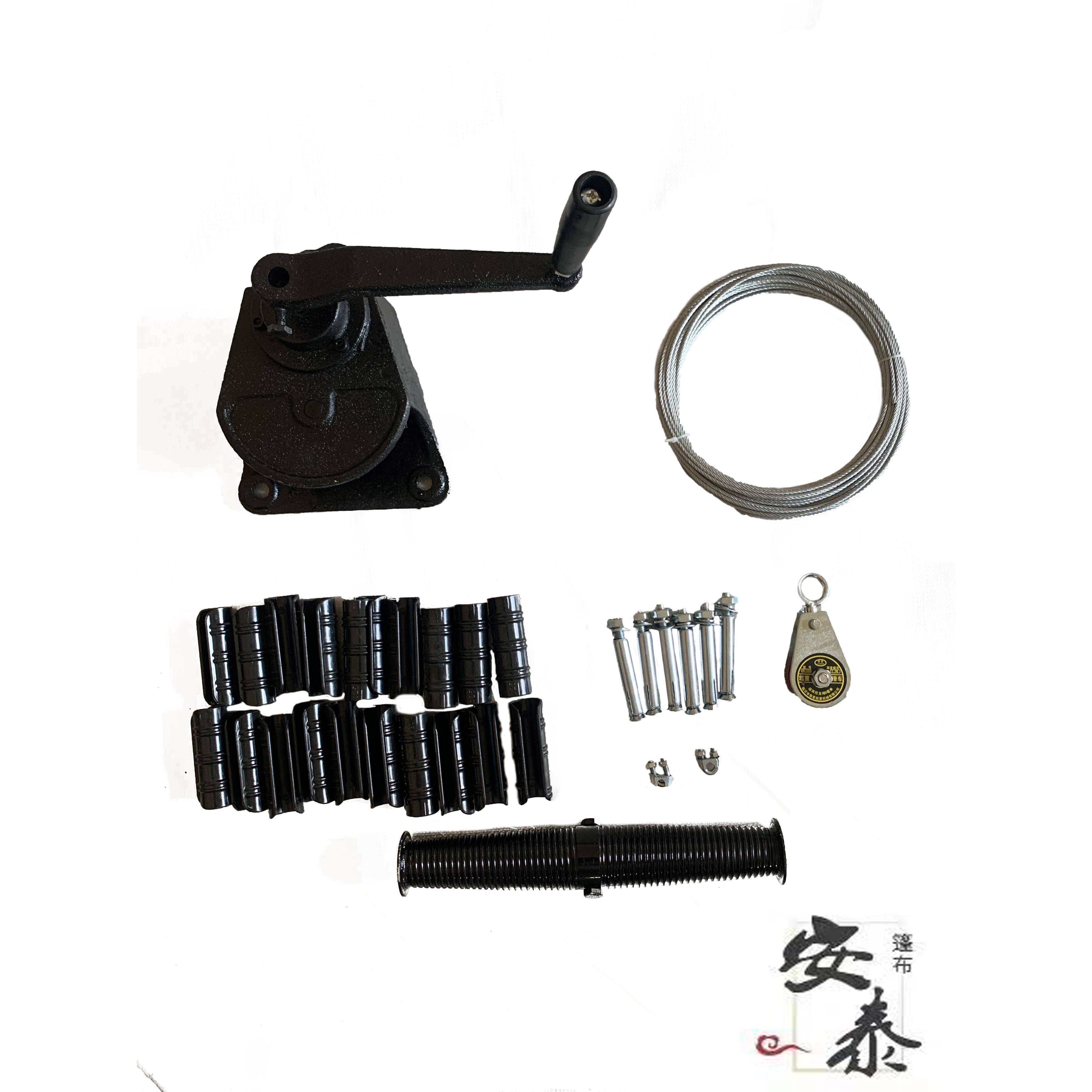 养殖场卷帘机大棚卷膜器加厚铸铁升降机畜牧自锁卷帘器手动卷帘机