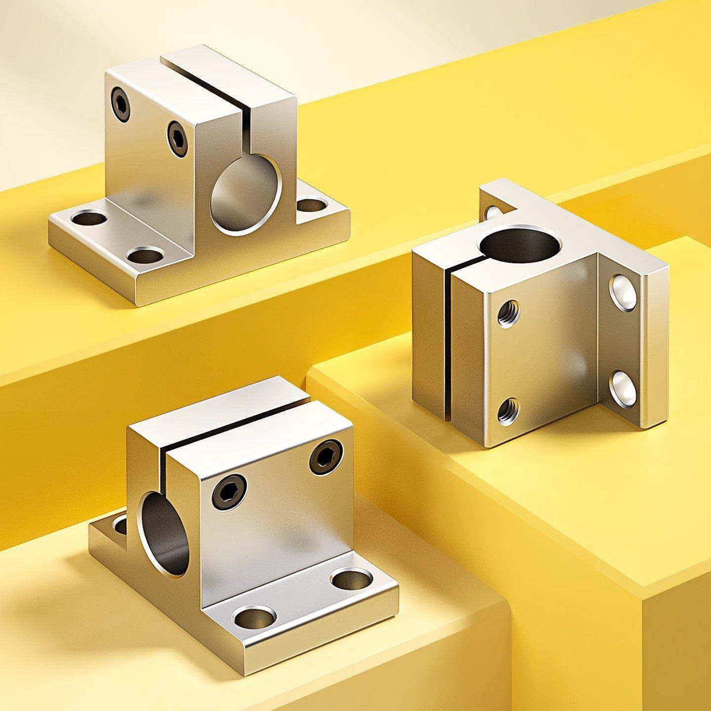 指向轴侧面安装型支座铝合金轴承底座CLTAM光轴固定座支架CLTB12,五金/工具,轴承座,淘宝优惠券,粉丝福利购,淘宝优惠卷