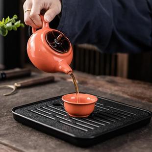 快客杯户外喝茶泡茶杯家用一壶四杯功夫茶壶便携式 旅行茶具套装 包