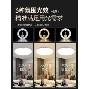 ?吸顶灯led灯芯替换模组磁吸圆形灯盘厨房间灯贴改造家用灯