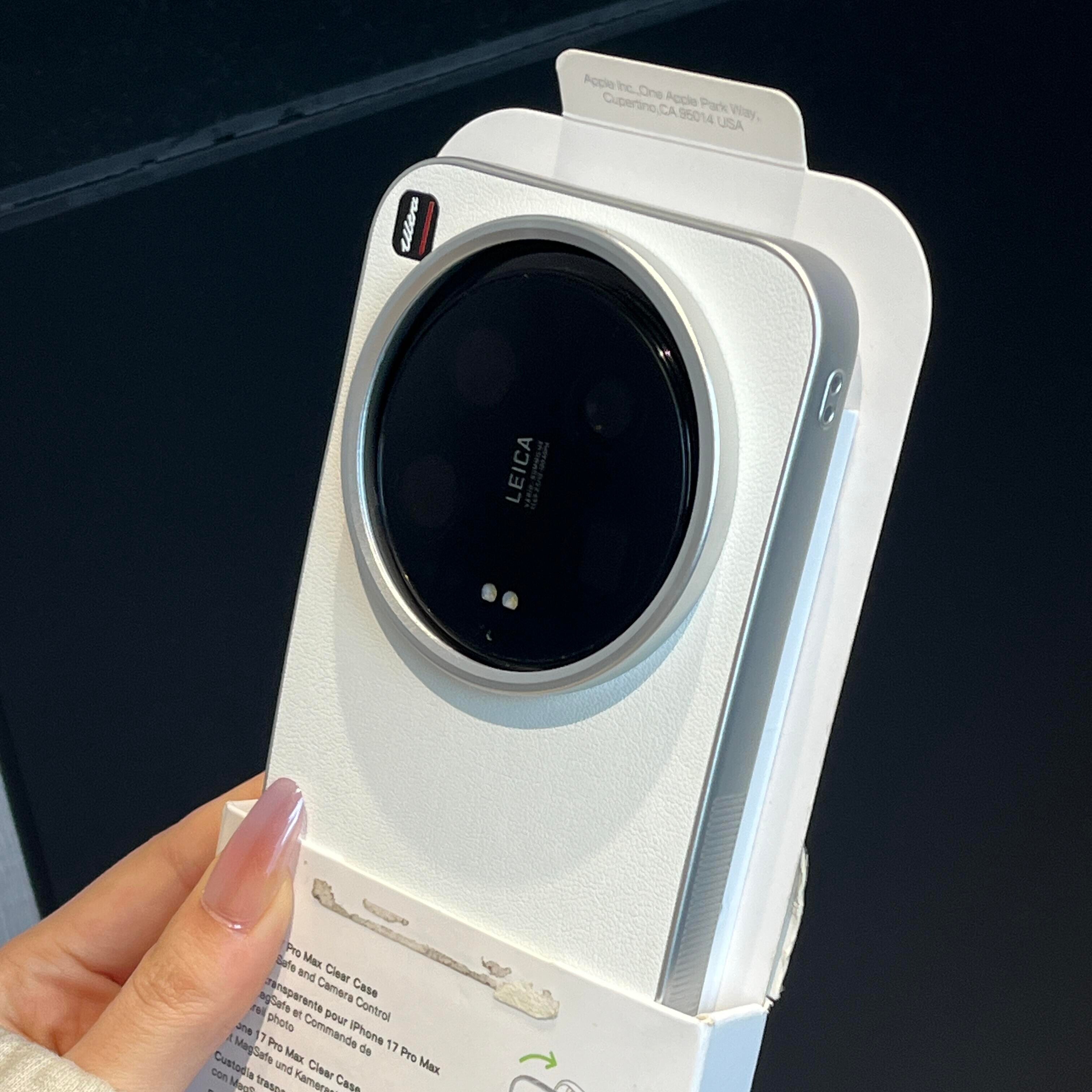 秒变徕卡相机月光白新款适用小米17Ultra手机壳15ultra荔枝素皮纹拼接14ultra创意个性13ultra男女款防摔耐脏