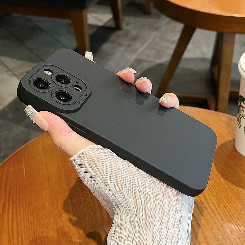 立体镜头瞳眼液态手机壳适用17苹果16promax肤感iphone15plus简约14/13mini男女款12高级感11防摔XR套8/7耐脏