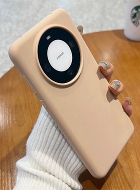 秋冬新款沙漠金液态硅胶手机壳适用华为Mate60pro+肤感Pura70Ultra至尊版50耐脏p40防摔30灰色Nova13男女粉12