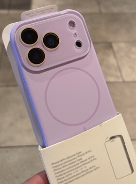 水晶镜头液态硅胶适用air苹果17promax手机壳iPhone16promax大视窗15/14全包肤感13pro男女款耐脏软糯豆紫色