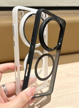金属镜头圈磁吸适用vivoX200promini手机壳透明黑白色oppoFindX8ultra华为mate70/60pro+高级Pura70小米15/14