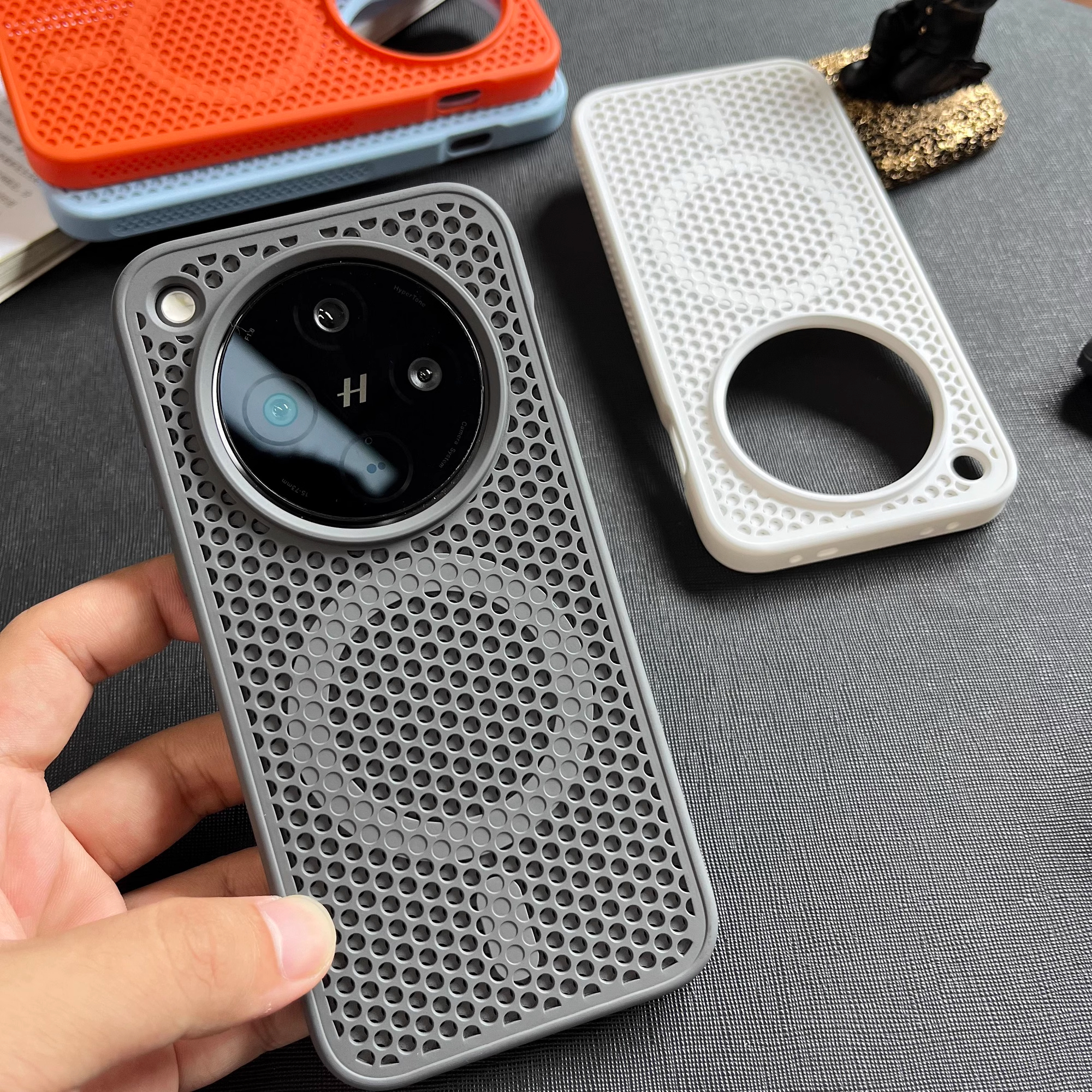 蜂窝磁吸网孔适用findx8手机壳