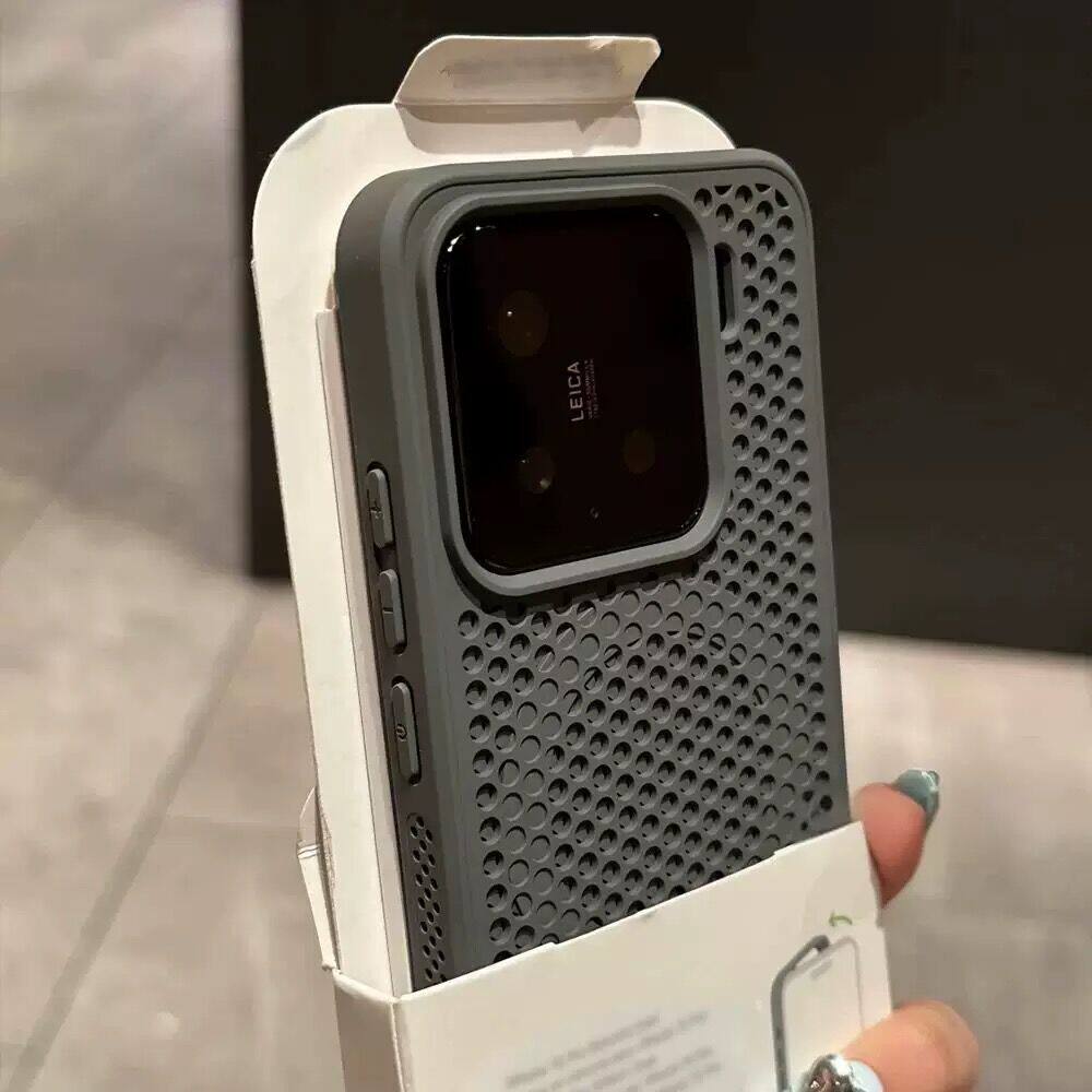 蜂窝磁吸散热手机壳适用17苹果16promax肤感防摔iphone15plus网孔透气14大孔镂空13钛灰色12男女11pm硅胶复古