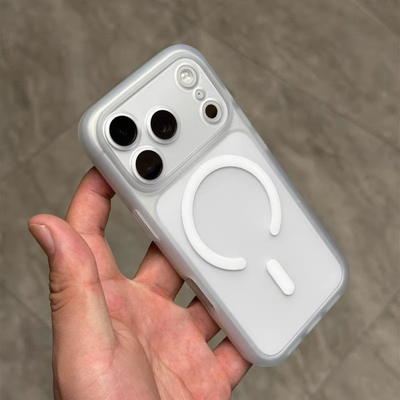 超薄磨砂透白磁吸适用oppofindx9pro手机壳x8s+裸机手感Reno15c简约真我GT8pro防指纹A6pro纯黑色S50promini