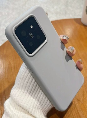 秋冬新款玄武灰液态硅胶K80手机壳适用小米15spro肤感14Ultra至尊版13耐脏红米K70防摔K60蓝色Note14pro+男女