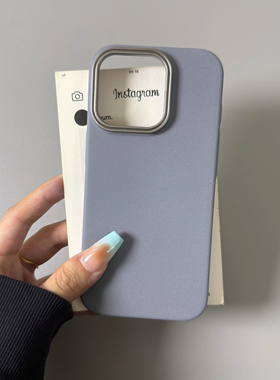 钛灰镜头岩沙适用17小米15spro手机壳14ultra磨砂超薄简约纯色红米k80复古Nova14防指纹13pro耐脏12亚克力女