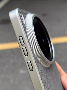 复古磁吸毛麻料布纹适用华为mate60/70pro+手机壳半包nova14ultra超轻薄13pro简约12荣耀magic7钛灰色X60pro