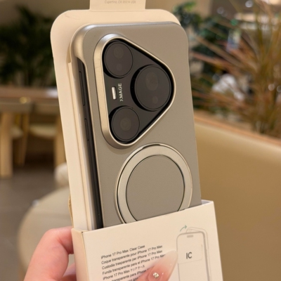 零感无边框支架适用华为Pura80ultra手机壳超薄mate70/60pro+肤感小米17promax旋转支点套15/14pro高级感男女