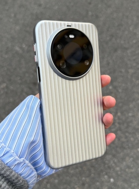 钛灰色金属漆瓦楞适用华为mate80promax手机壳mate70/60pro+超薄pura80ultra磨砂nova14/13独立按键12荣耀500