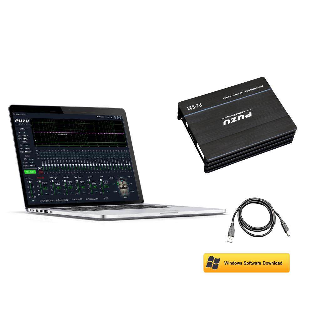 PZC31汽车音装DSP功放4改进6出均衡器31-段EQ调音功率PZ-C31放响