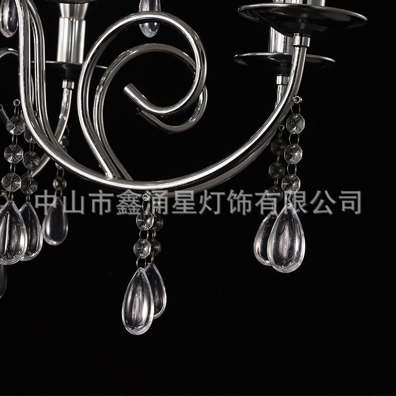厂家直新款具1供4992头欧式吊灯色银装饰灯具铁艺婚庆道灯
