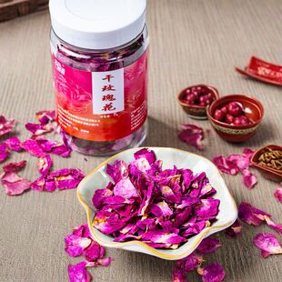 平阴食用重瓣红玫瑰干花瓣无硫阿胶糕烘焙饮品专用食品泡茶非特级
