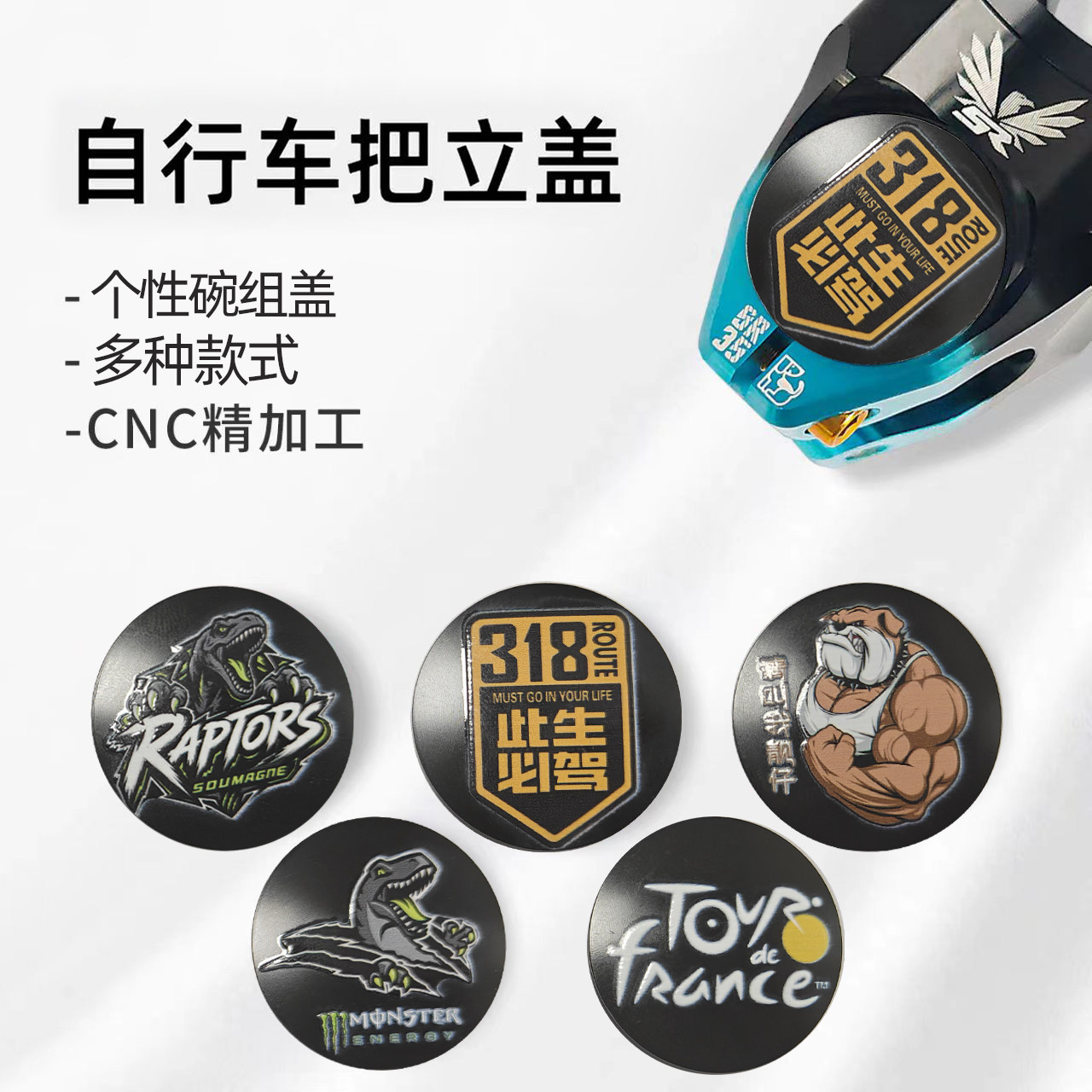 KRSEC31.8无孔图案把立盖通用