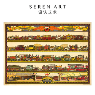 老钱高级名画装 SEREN 1000片复古经典 马上之城 饰收藏拼图 ART