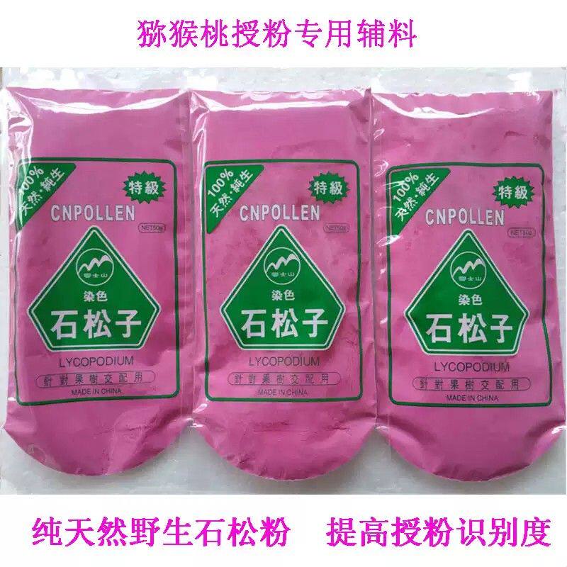 染色石松粉 石松子粉猕猴桃花粉辅料人工授粉 石松粉图片