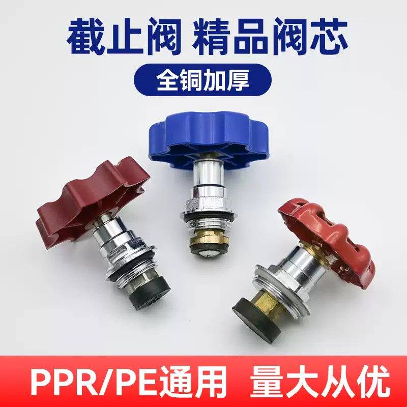 ppr截止阀阀芯全铜加厚pe升降式水阀开关闸阀4分20 25 32 40 50